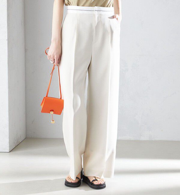 SHIPS for women「〈手洗い可能〉マーベルト デザイン ワイド パンツ」|その他|