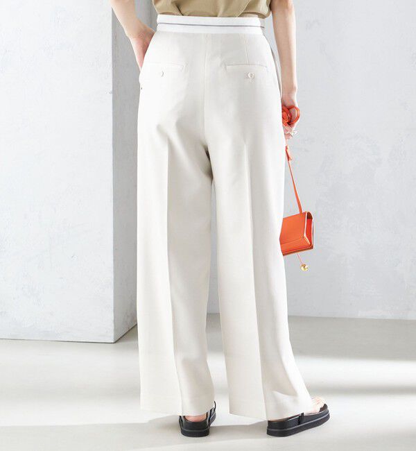 SHIPS for women「〈手洗い可能〉マーベルト デザイン ワイド パンツ」|その他|