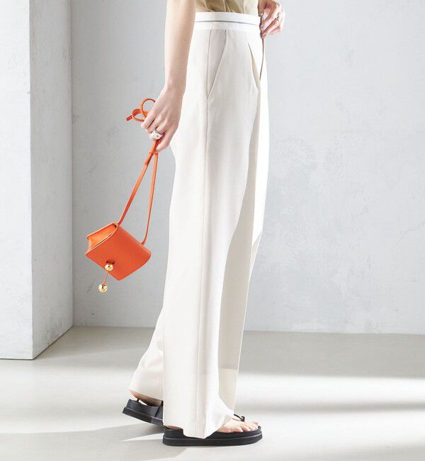 SHIPS for women「〈手洗い可能〉マーベルト デザイン ワイド パンツ」|その他|