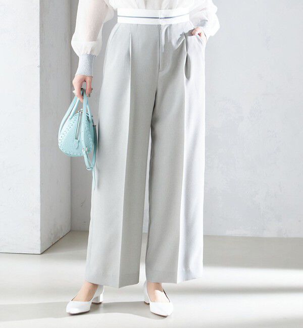 SHIPS for women「〈手洗い可能〉マーベルト デザイン ワイド パンツ」|その他|