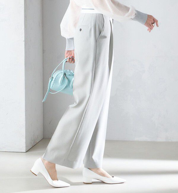 SHIPS for women「〈手洗い可能〉マーベルト デザイン ワイド パンツ」|その他|