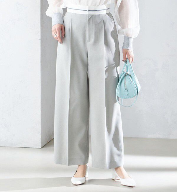 SHIPS for women「〈手洗い可能〉マーベルト デザイン ワイド パンツ」|その他|