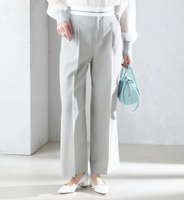 SHIPS for women「〈手洗い可能〉マーベルト デザイン ワイド パンツ」|その他|