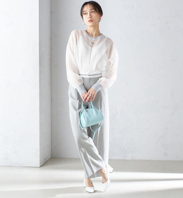 SHIPS for women「〈手洗い可能〉マーベルト デザイン ワイド パンツ」|その他|