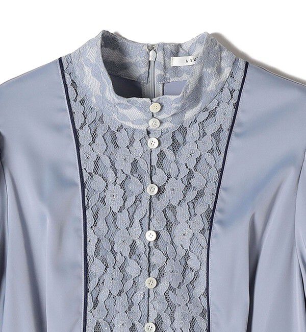 SHIPS for women「【SHIPS別注】A PUPIL:〈洗濯機可能〉サテン ロング ワンピース」|ワンピース|