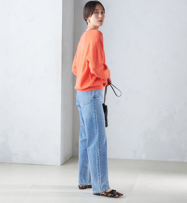 SHIPS for women「〈手洗い可能〉モヘヤ パイル Vネック プルオーバー」|ニット・セーター|