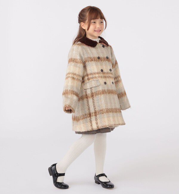 SHIPS KIDS「SHIPS KIDS:100～130cm / シャギー チェック コート」|その他|