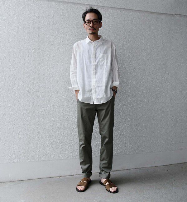 SHIPS「SHIPS: カラー テーパード スリム ライト チノパンツ」|チノ|