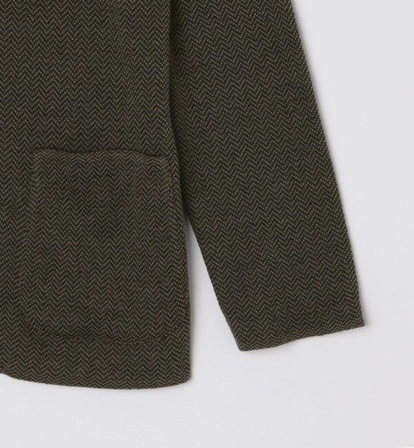SHIPS「【SHIPS別注】FLY3: コットン/リネン ヘリンボーン ニット ブレザー」|テーラードジャケット|