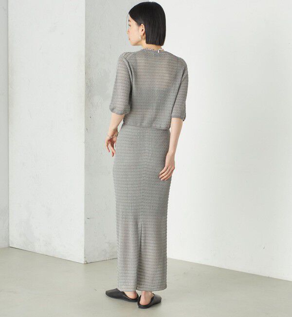 SHIPS for women「Wai＋:ジャカード シアー ジップ カーディガン」|カーディガン|