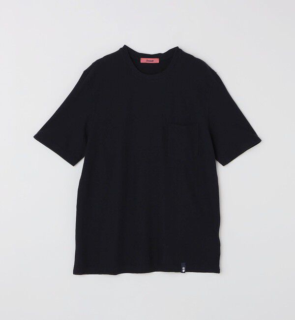 SHIPS「DRUMOHR: コットン/リネン ガーメントダイ Tシャツ」|Tシャツ・カットソー|ネイビー