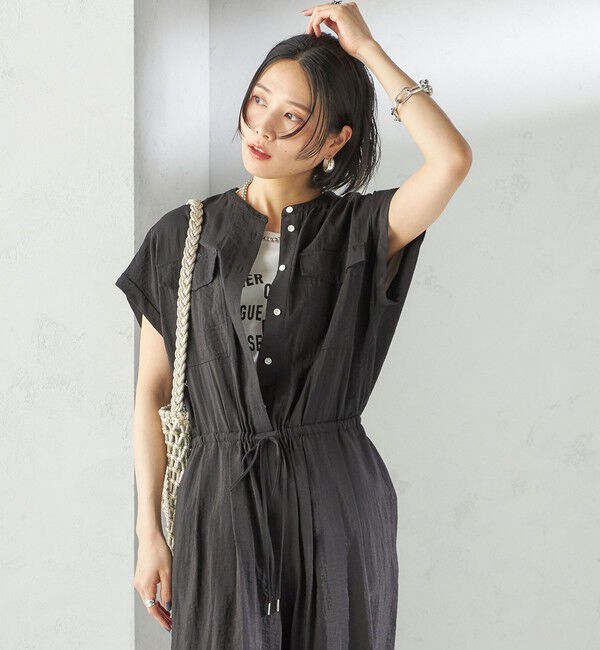 SHIPS for women「〈手洗い可能〉ダブル ポケット ミリタリー オールインワン」|オールインワン|