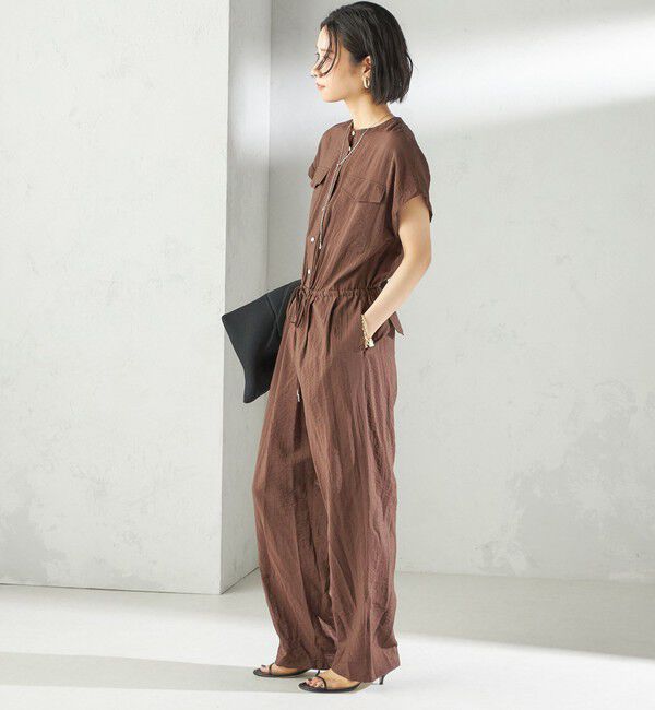 SHIPS for women「〈手洗い可能〉ダブル ポケット ミリタリー オールインワン」|オールインワン|