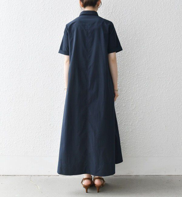 SHIPS any「SHIPS any:〈洗濯機可能〉タイプライター スキッパー フレア シャツ ワンピース」|ワンピース|