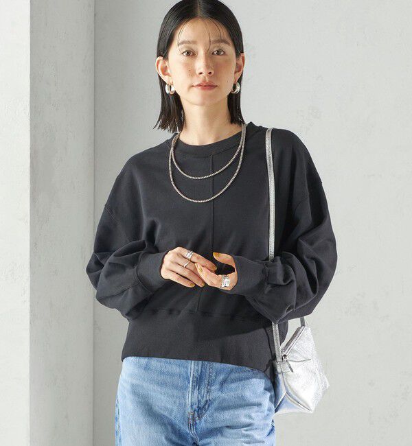 SHIPS for women「ミニ 裏毛 ラウンド ヘム プルオーバー」|スウェット・ジャージ|