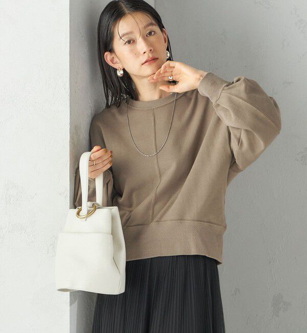 SHIPS for women「ミニ 裏毛 ラウンド ヘム プルオーバー」|スウェット・ジャージ|