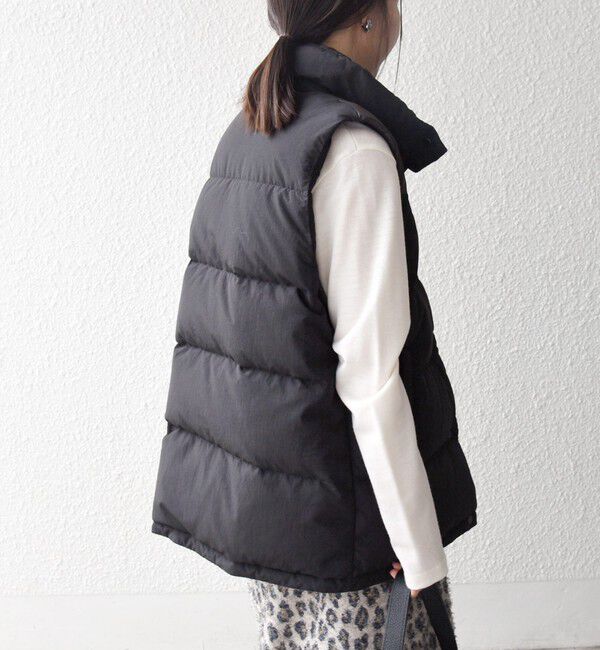 SHIPS any「SHIPS any: ナイロン スタンドカラー ダウン ベスト」|ダウンベスト・ベスト|
