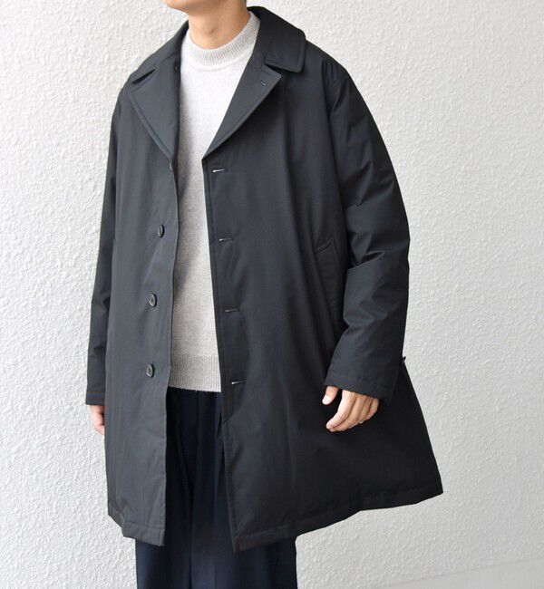 SHIPS any「SHIPS any:〈撥水/防風等〉多機能 ダウン クラシカル ミドル カーコート◇」|ダウン|ブラック