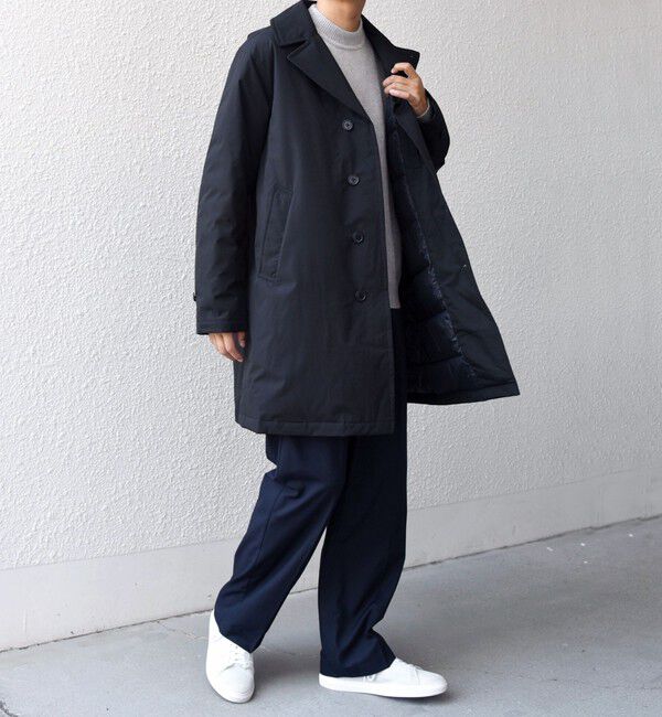 SHIPS any「SHIPS any:〈撥水/防風等〉多機能 ダウン クラシカル ミドル カーコート◇」|ダウン|
