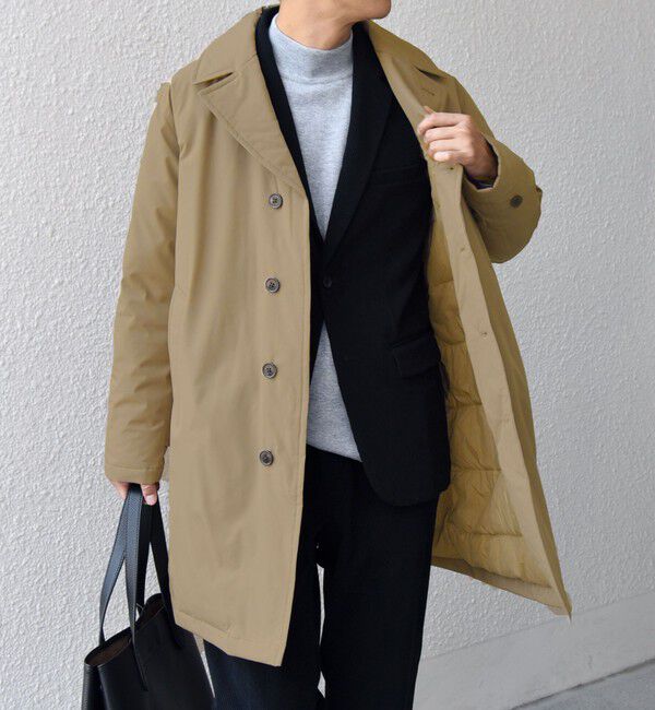 SHIPS any「SHIPS any:〈撥水/防風等〉多機能 ダウン クラシカル ミドル カーコート◇」|ダウン|