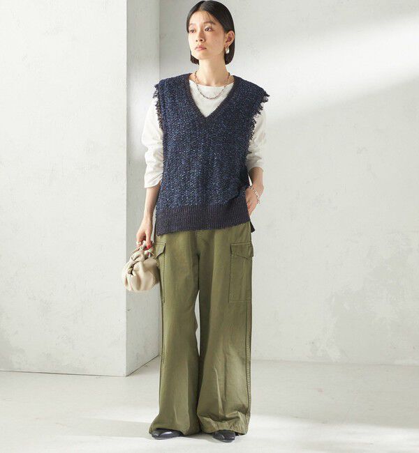 SHIPS for women「〈洗濯機可能〉オーガニックコットン ロング スリーブ TEE」|Tシャツ・カットソー|