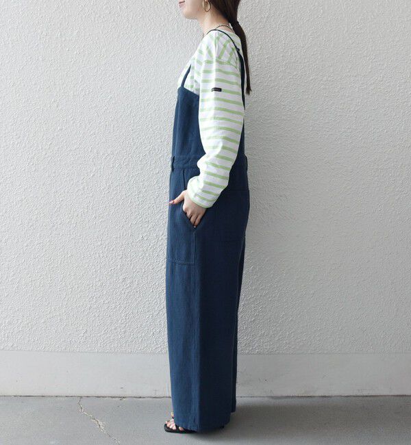 SHIPS any「《予約》SHIPS any:〈洗濯機可能〉カルゼ キャミ ワイド サロペット」|オールインワン|