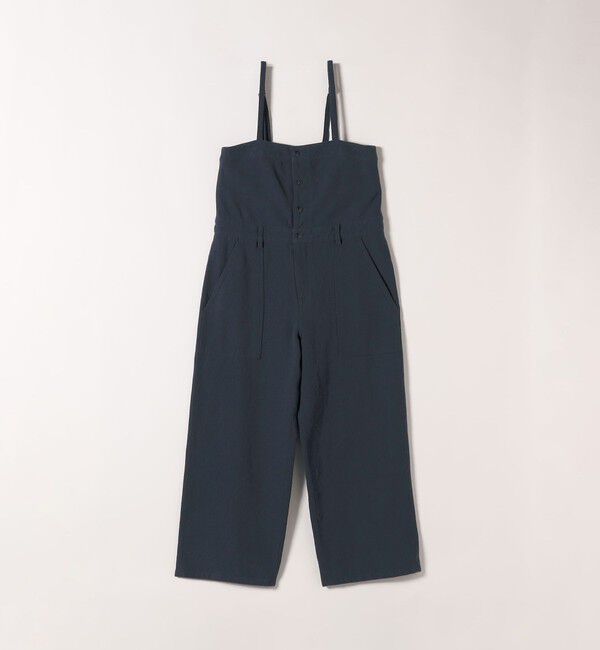 SHIPS any「《予約》SHIPS any:〈洗濯機可能〉カルゼ キャミ ワイド サロペット」|オールインワン|