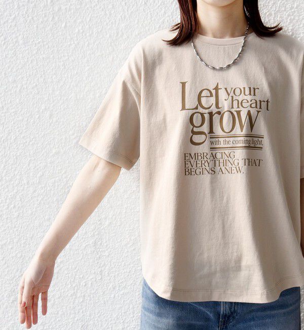 SHIPS for women「《予約》【SHIPS別注】81BRANCA: 5分袖 ロゴ TEE」|Tシャツ・カットソー|