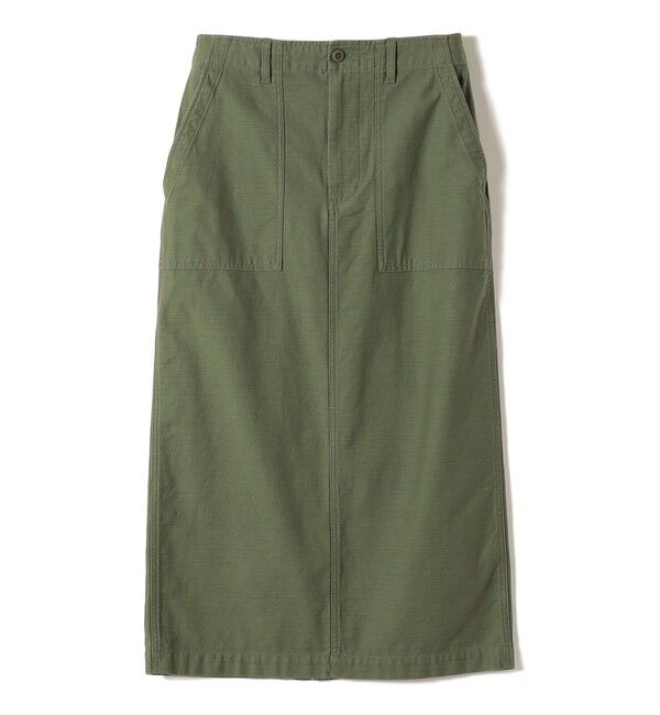 SHIPS for women「SHIPS Primary Navy Label:〈洗濯機可能〉ベイカー スカート」|スカート|オリーブ