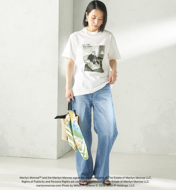 SHIPS for women「《予約》【SHIPS別注】Marilyn Monroe / フォト TEE」|Tシャツ・カットソー|