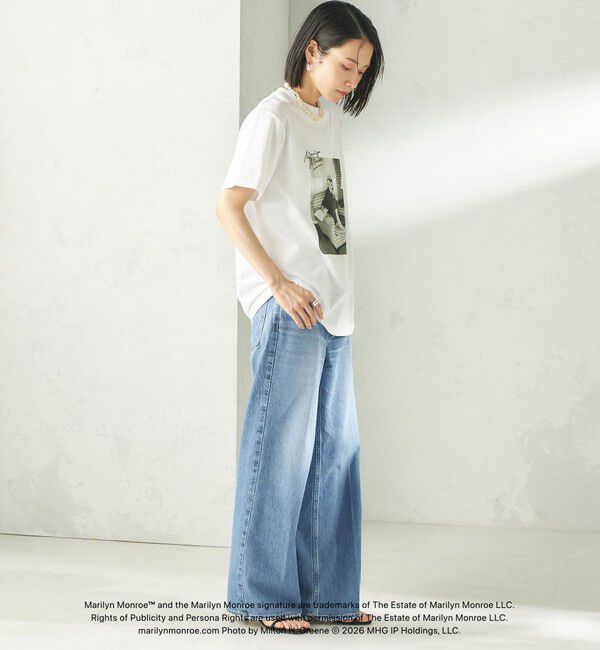 SHIPS for women「《予約》【SHIPS別注】Marilyn Monroe / フォト TEE」|Tシャツ・カットソー|