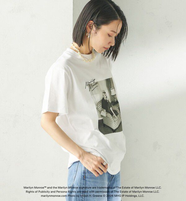 SHIPS for women「《予約》【SHIPS別注】Marilyn Monroe / フォト TEE」|Tシャツ・カットソー|
