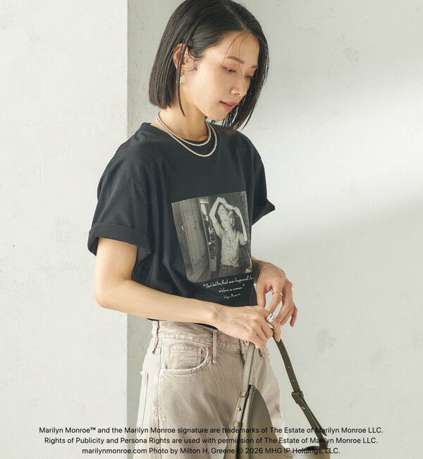 SHIPS for women「《予約》【SHIPS別注】Marilyn Monroe / フォト TEE」|Tシャツ・カットソー|
