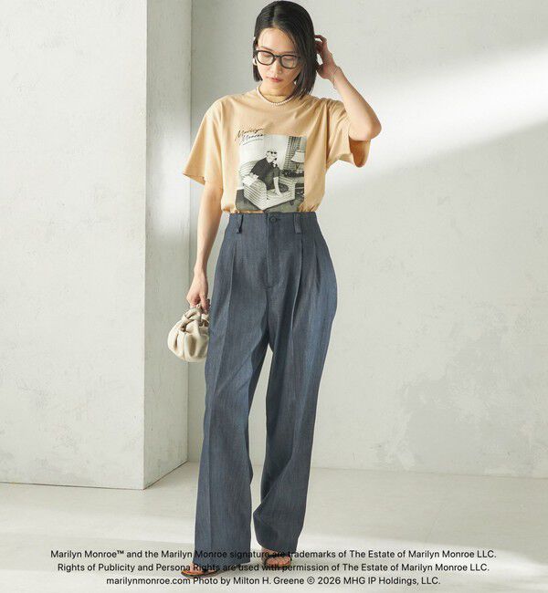 SHIPS for women「《予約》【SHIPS別注】Marilyn Monroe / フォト TEE」|Tシャツ・カットソー|