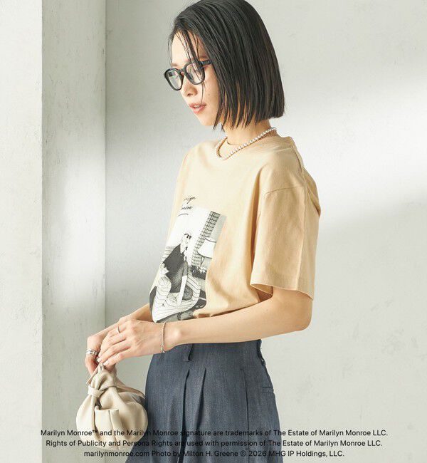 SHIPS for women「《予約》【SHIPS別注】Marilyn Monroe / フォト TEE」|Tシャツ・カットソー|