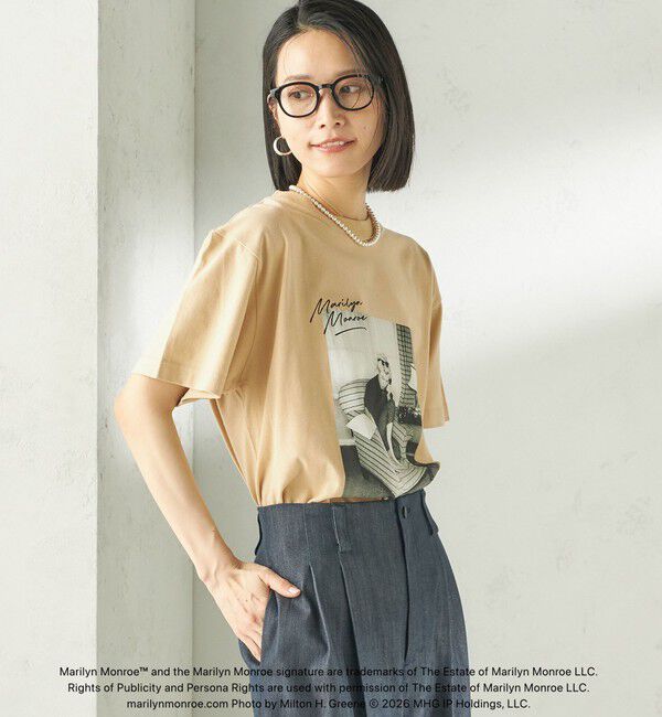 SHIPS for women「《予約》【SHIPS別注】Marilyn Monroe / フォト TEE」|Tシャツ・カットソー|