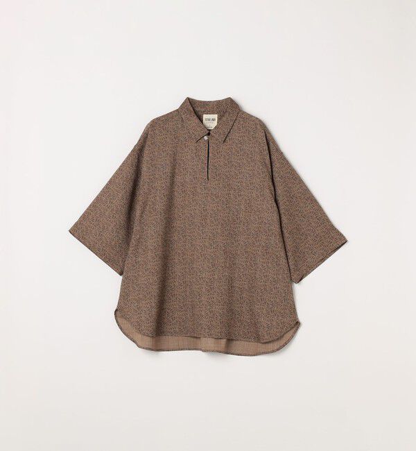 SHIPS any「SHIPS any:〈洗濯機可能〉FUTURE LINEN CANVAS リネンライク スキッパー プルオーバーシャツ◆」|シャツ・ブラウス|