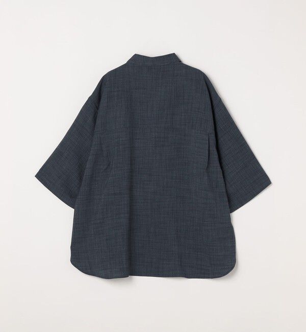 SHIPS any「SHIPS any:〈洗濯機可能〉FUTURE LINEN CANVAS リネンライク スキッパー プルオーバーシャツ◆」|シャツ・ブラウス|