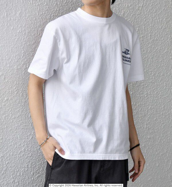 SHIPS any「GOOD ROCK SPEED: ハワイアン航空 グラフィック プリント Tシャツ 26SS◆」|Tシャツ・カットソー|