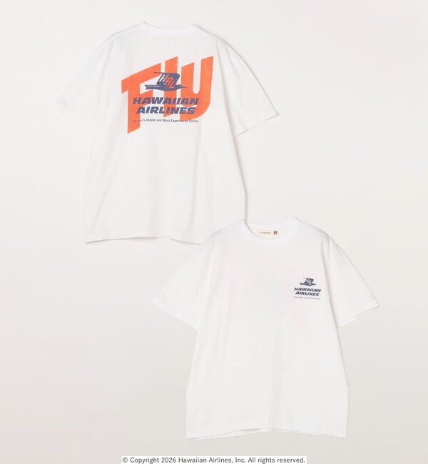 SHIPS any「GOOD ROCK SPEED: ハワイアン航空 グラフィック プリント Tシャツ 26SS◆」|Tシャツ・カットソー|