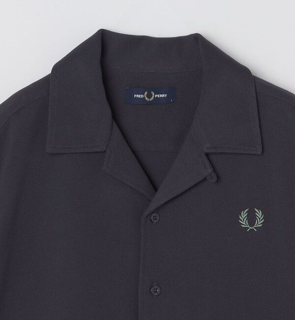 SHIPS「【SHIPS別注】FRED PERRY: ワンポイント ロゴ ピケ オープンカラーシャツ」|シャツ・ブラウス|