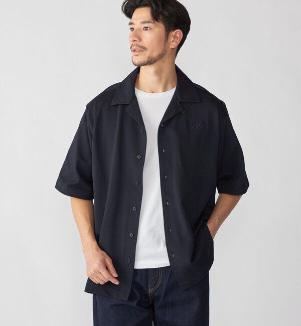 SHIPS「【SHIPS別注】FRED PERRY: ワンポイント ロゴ ピケ オープンカラーシャツ」|シャツ・ブラウス|