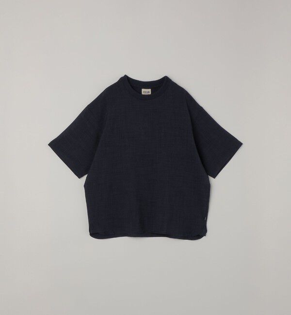 SHIPS any「SHIPS any:〈洗濯機可能〉FUTURE LINEN CANVAS リネンライク デザイン リブ ポケット Tシャツ◆」|Tシャツ・カットソー|