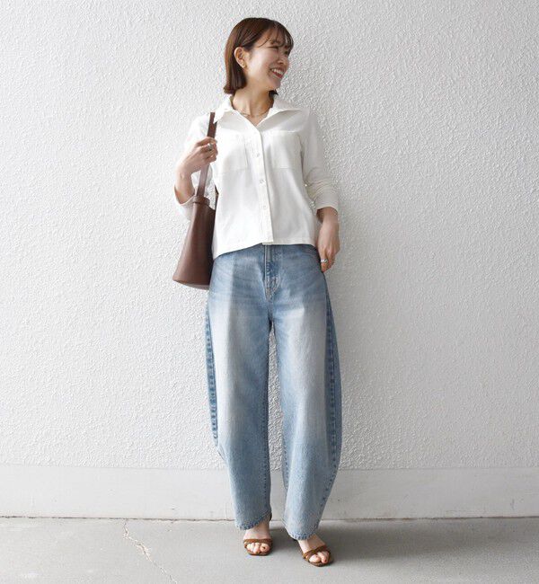 SHIPS any「《予約》SHIPS any:〈洗濯機可能〉インレイ リング スナップ ポケット カーディガン」|Tシャツ・カットソー|