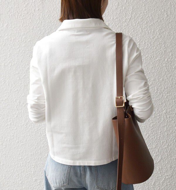 SHIPS any「《予約》SHIPS any:〈洗濯機可能〉インレイ リング スナップ ポケット カーディガン」|Tシャツ・カットソー|