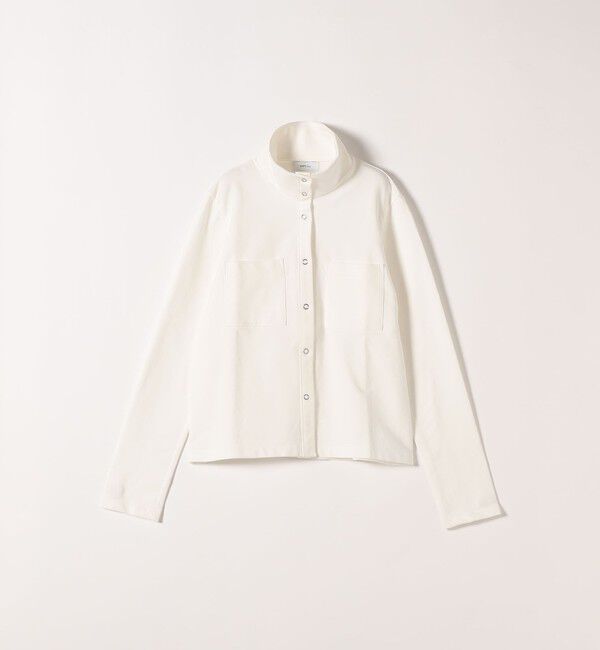 SHIPS any「《予約》SHIPS any:〈洗濯機可能〉インレイ リング スナップ ポケット カーディガン」|Tシャツ・カットソー|