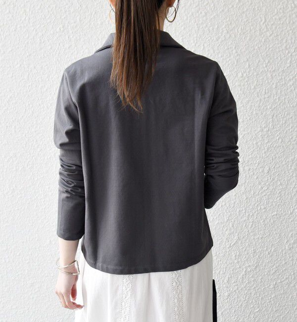 SHIPS any「《予約》SHIPS any:〈洗濯機可能〉インレイ リング スナップ ポケット カーディガン」|Tシャツ・カットソー|