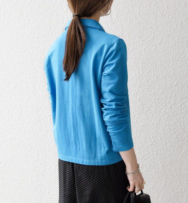 SHIPS any「《予約》SHIPS any:〈洗濯機可能〉インレイ リング スナップ ポケット カーディガン」|Tシャツ・カットソー|