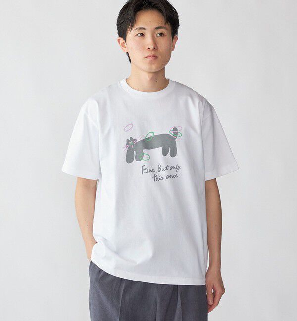 SHIPS「【City Ambient Products別注】黒田 愛里: アート Tシャツ」|Tシャツ・カットソー|