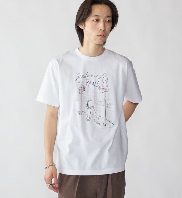 SHIPS「【City Ambient Products別注】佐伯 ゆう子: アート Tシャツ」|Tシャツ・カットソー|